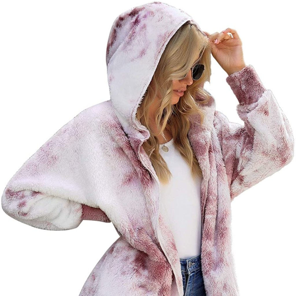 Women's Oversized Open Front Hooded Draped
